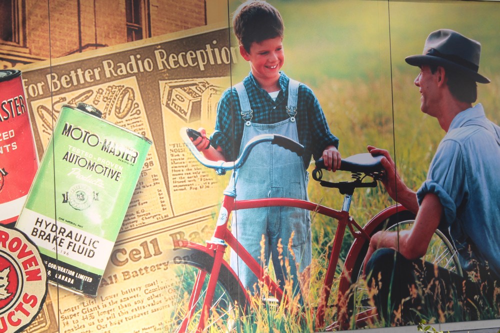 56 Canadian Tire bicycle mural