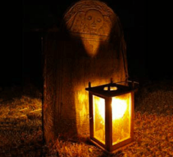 131 lantern and grave